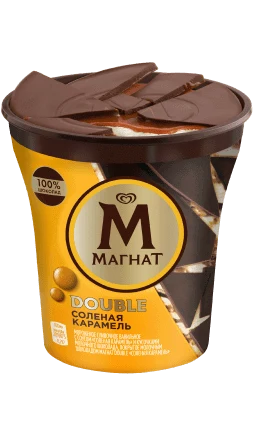 Магнат Double мороженое пинта Соленая карамель с кусочками настоящего шоколада 310 гр