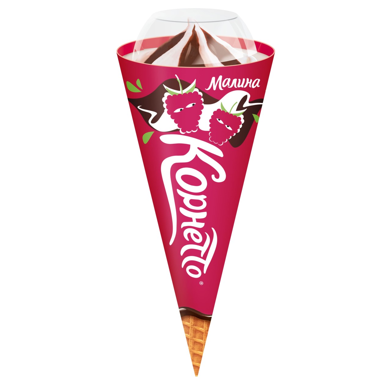 Корнетто мороженое рожок Enigma Малина 73 гр