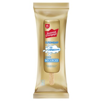 Золотой Стандарт мороженое пломбир эскимо в глазури Московское