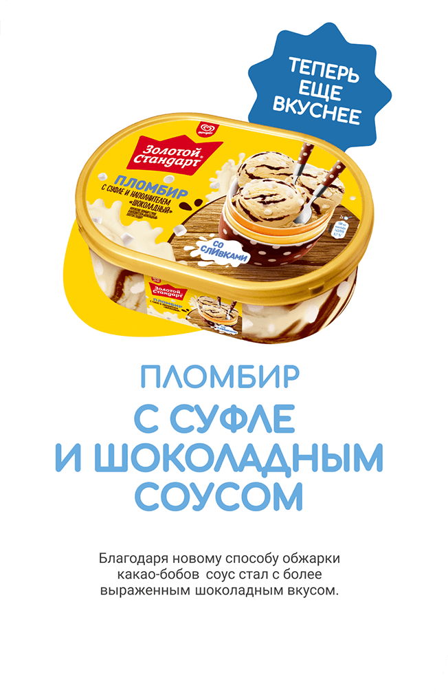 описание пломбира с суфле и шоколадным соусом
